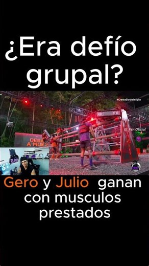 Was it a team challenge? Gero and Julio win with borrowed muscles
