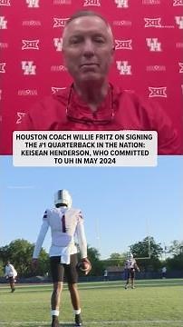 'He's been loyal from the get-go,' says Fritz about top QB recruit Henderson