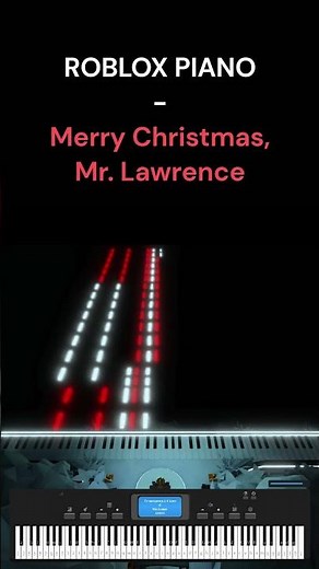 Merry Christmas, Mr. Lawrence | Ryuichi Sakamoto [ROBLOX Piano] #shorts
