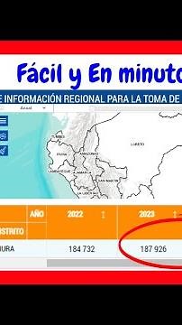 Como saber🤔 la cantidad de población de un distrito 🔥(en INEI)