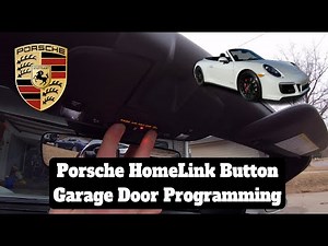Porsche HomeLink Garage Door Opener Programming 911 Boxster Cayman Macan Cayenne