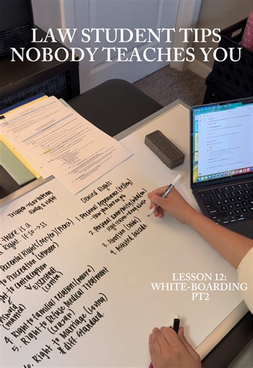 how to whiteboard your outline for law school finals📚🧠⭐️ #outlining #whiteboarding #lawstudent #lawschooltips #whatnobodytellsyou
