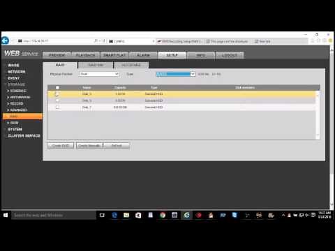 How to Setup RAID 5 Dahua DVR