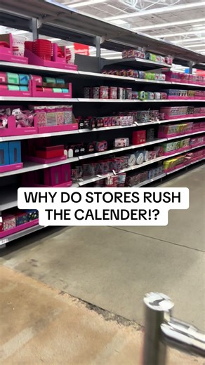 This is why our years go so fast ! Seeing vday stuff out already completely sends your brain to FEBRUARY! completely bypassing January smh & every month is a different “holiday” that gets the rich, richer