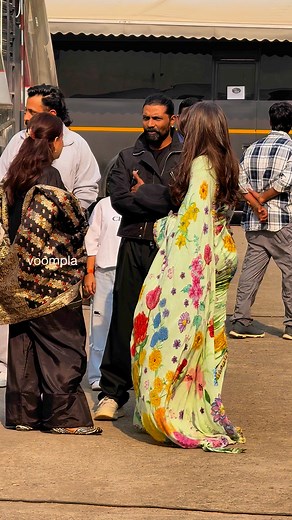 495K views · 1.7K reactions | Few people in the entourage are needed only to keep the saree from sweeping the floor﫠 Nora at the studio with director Remo D’Souza and wifey Lizelle | Voompla | Facebook