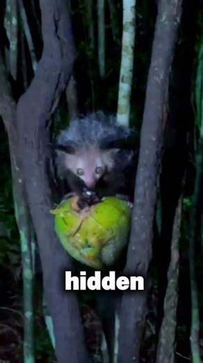 The Scariest Primate in the World? Meet the Aye-Aye #wildveill #ytshorts