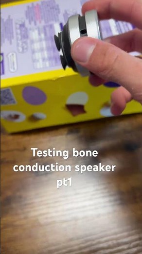 Testing bone conduction speaker on an Easter egg box!#boneconduction #speaker