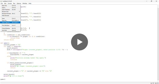 #internpe #pythonprogramming #internship #week2task #tictactoe #learning #codingjourney | Devisree P.V.