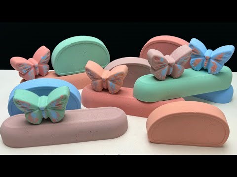 ASMR crunchy baking soda | Butterflies 🦋