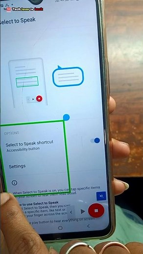 Vivo Y22 Select to speak on // accessibility button
