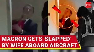French President #EmmanuelMacron was hit by his wife on aircraft. The president and his wife, Brigitte, arrived in #Vietnam on May 26, 2025, for a Southeast Asian tour, aiming to strengthen #France's economic ties and position as a reliable partner amidst global tensions. Macron's office downplayed the event, describing it as a harmless "squabble" and a moment of decompression before the trip, amidst a backdrop of fake news targeting Brigitte, including false claims about her gender. | The Times