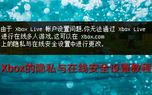 【Minecraft】Xbox的隐私和安全设置教程