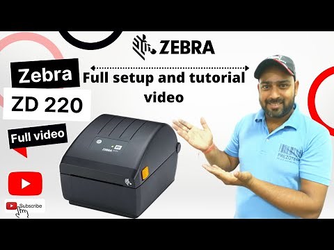 Zebra ZD 220 Full Setup and Tutorial Video .@prezotech ( Barcode Matlab Prezotech)