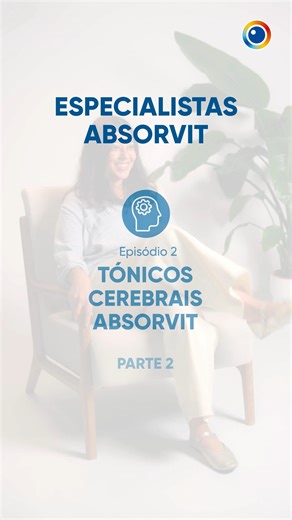 O cérebro também gosta de rotina. 💡 A Catarina revela quando tomar os tónicos cerebrais para tirar o máximo partido, e explica o que os torna únicos: fórmulas equilibradas, adaptadas a cada perfil. #EspecialistasAbsorvit #ÉMuitaCabeça | Absorvit vitaminas