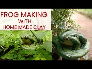 Frog making with soil clay