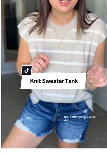 Soft knit sweater tank = the perfect spring layer 🤍 lightweight, flattering, and easy to style. ✨