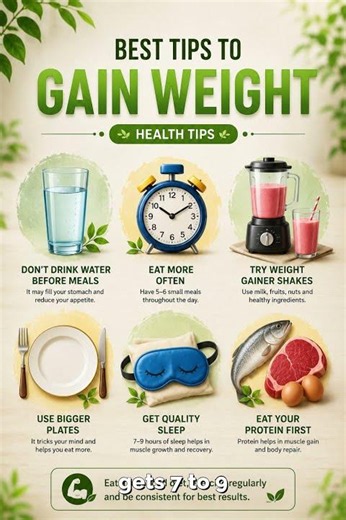 6 Best Tips to Gain Weight Naturally 💪🍽️ | Healthy Weight Gain Guide