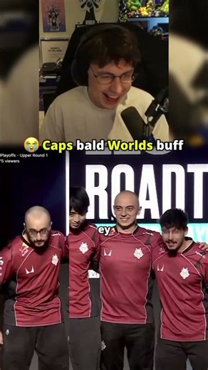 WTF CAPS is BALD again #caedrel #leagueoflegends #lec #g2 #caps #worlds #bald