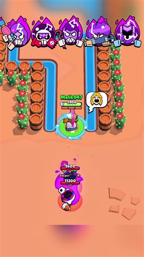 Brawler vs Hypercharged Tick Head in Brawl Stars