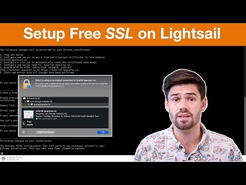 How to setup FREE SSL (HTTPS) Certificates on AWS Lightsail for WordPress | 4K TUTORIAL