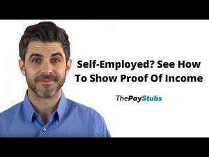 How To Show Proof Of Income For Self-Employed?
