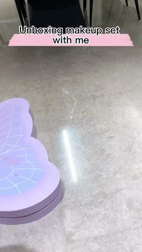 Let's unbox this beautiful butterfly makeup set together🥰💜#unboxing #unboxingvedio #liptint #eyeshadow #unboxingcosmetics #makeupunboxing