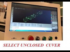 How to select unclosed cuver in Cyp cut laser?