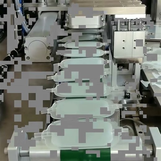 Blood sampling bag machine