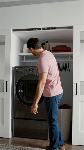 12K views · 29 reactions | Press start, then practice your “Laundry’s Done” dance. The LG WashCombo washes and dries your clothes in just two hours—no load transfers needed: https://www.lg.com/us/washers-dryers/lg-wm6998hba | LG Global | Facebook