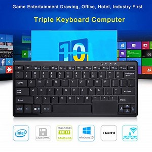 K3 Wintel Keyboard Windows 10 MINI PC with 76 Keys &amp; Touch Pannel