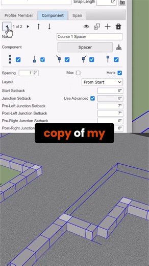 Profile Builder Tips - Perfecting the Left Junction Brick on Parametric Wall