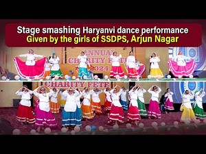Stage smashing Haryanvi dance performance Given by the girls of SSDPS, Arjun Nagar