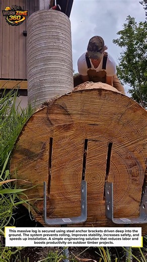 Log Anchoring Changes Everything #Woodworking #ConstructionHack #DIYUSA