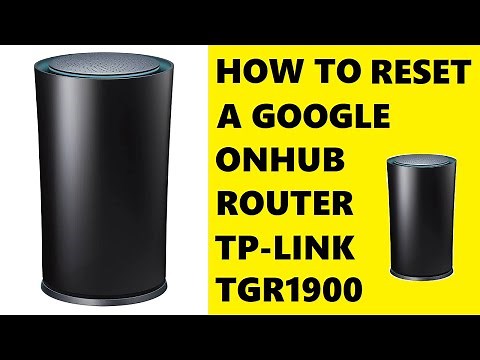 How to Reset Google OnHub Router TGR1900 (TP-LINK)