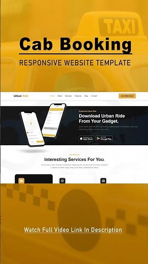 🔥Complete Responsive Cab Booking Website Using HTML5, CSS3 & JavaScript | Flexbox Project
