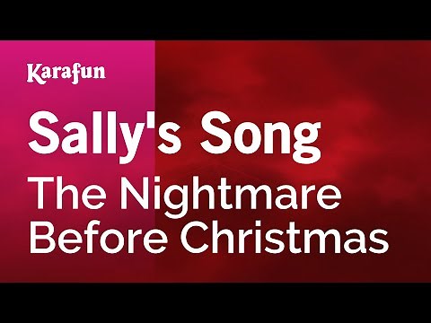 Sally's Song - The Nightmare Before Christmas | Karaoke Version | KaraFun
