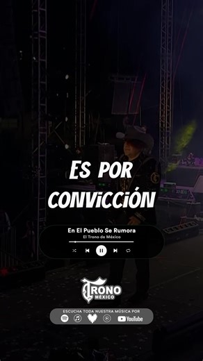 440K views · 16K reactions | “En el pueblo se rumora…” que seguimos sonando con toda nuestra historia musical  ¿Quién nos está escuchando, familia?  #ElTronodeMéxico #Oraaa https://open.spotify.com/intl-es/track/1IN8znAQPDrMaZO3tdDdnX?si=db451525bc8a4c60 | El Trono de Mexico | Facebook