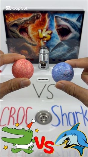 Crocodile vs Shark 🐊🦈 Who Wins? (Epic Battle!) #crocodile #shark #animalbattle #shorts