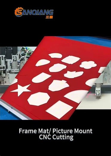 Mat Board Cutting Machine #cncmachine #cncrouter #oscillatingknife #cnc #sanqiangcnc #sqcnc