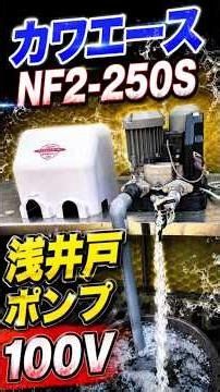 川本製作所 カワエース NF2-250S 浅井戸ポンプ 本体 動作確認動画