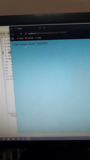 Javaservlet and jsp | Euler project 'find largest prime factor' | CodeLearning