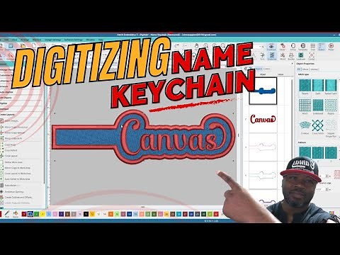 🔴 LIVE: Jamel's How To Digitizing & Embroidery Tutorial - DIY Name Keychain | Canvas Apparel Special