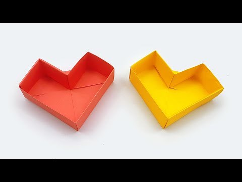 How To Make A Heart Shaped Paper Gift Box - Heart Box - Paper Craft Box With Beautiful Heart Shape