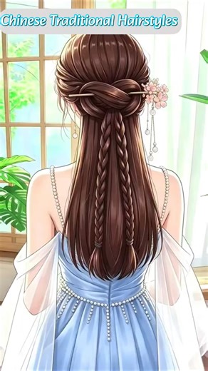 Easy to Make Beautiful Chinese Traditional Hairstyle Tutorial #hairstyle #tutorial #beauty #shorts