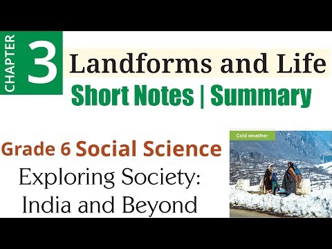 3. Landforms and Life (Short Notes & Summary) | Class 6 NCERT - Social Science (Geography)