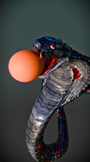 This egg should NOT fit inside a snake