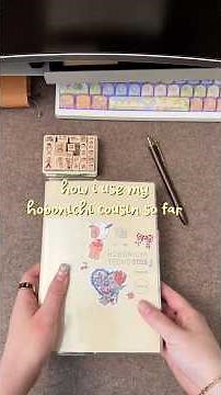 how i use my hobonichi cousin so far📓🤍