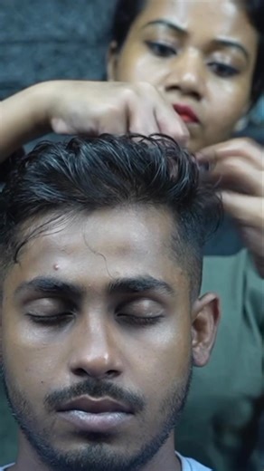 ASMR Headache Heaven: Soothing Pressure Point Head Massage ASMR For Deep Sleep #reels #headmassage #satisfying #relaxing #femalebarber | Home ASMR clinic