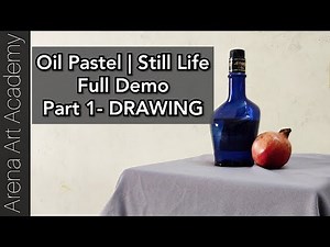 Still Life step by step | oil pastel for Beginners