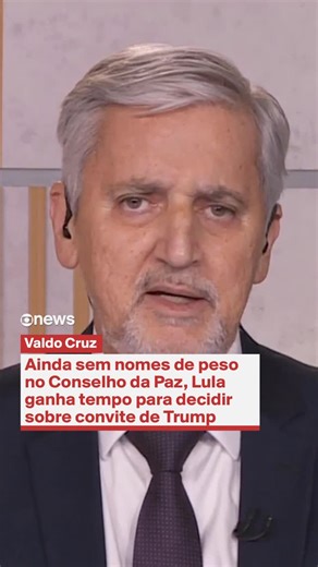 GloboNews on Instagram: "ANÁLISE — O Conselho de Paz lançado nesta quinta-feira (22) por Donald Trump ainda não tem uma representação de peso mundial. Enquanto aguarda o posicionamento de outras potências, Lula ganha tempo para decidir se aceita o convite do presidente americano. Essa é a avaliação de assessores do presidente Lula, segundo apuração de Valdo Cruz. Um ponto destacado é que, dos 193 membros da Organização das Nações Unidas (ONU), somente cerca de 20 estavam em Davos na cerimônia or